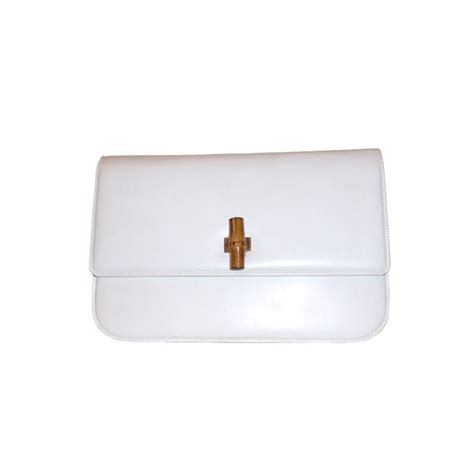 gucci clutch vintage white|gucci handbags from 1980s.